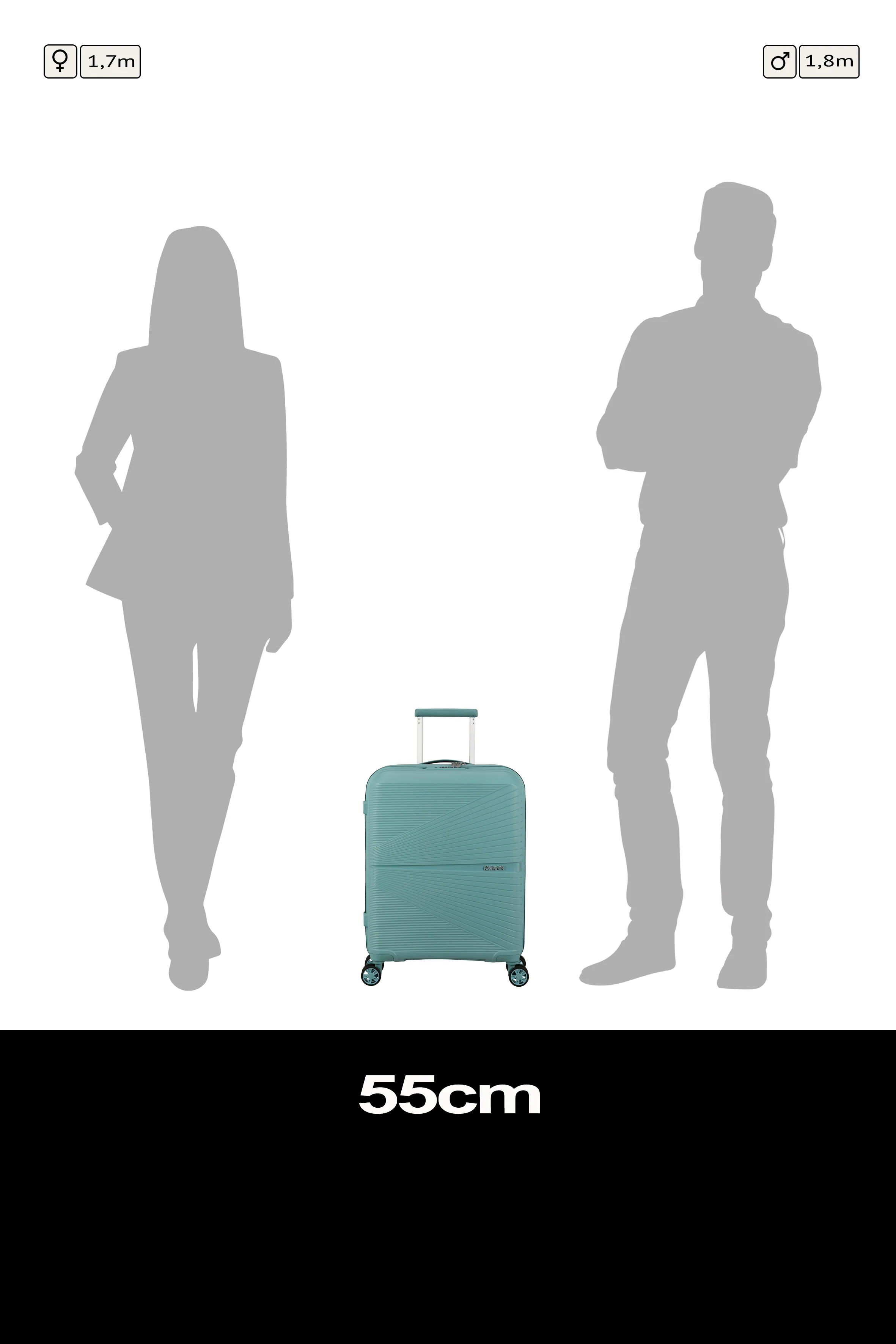 American Tourister Spinner Airconic Cabin 55cm - Image 42