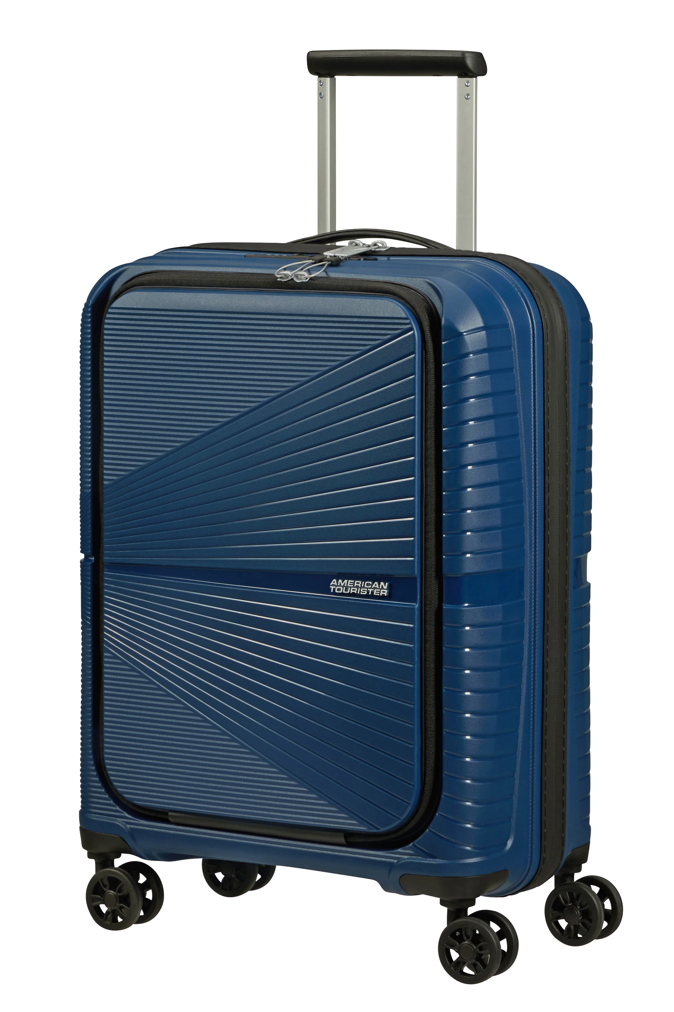 American Tourister Spinner Airconic Cabin 55cm - Front Pocket - Image 3