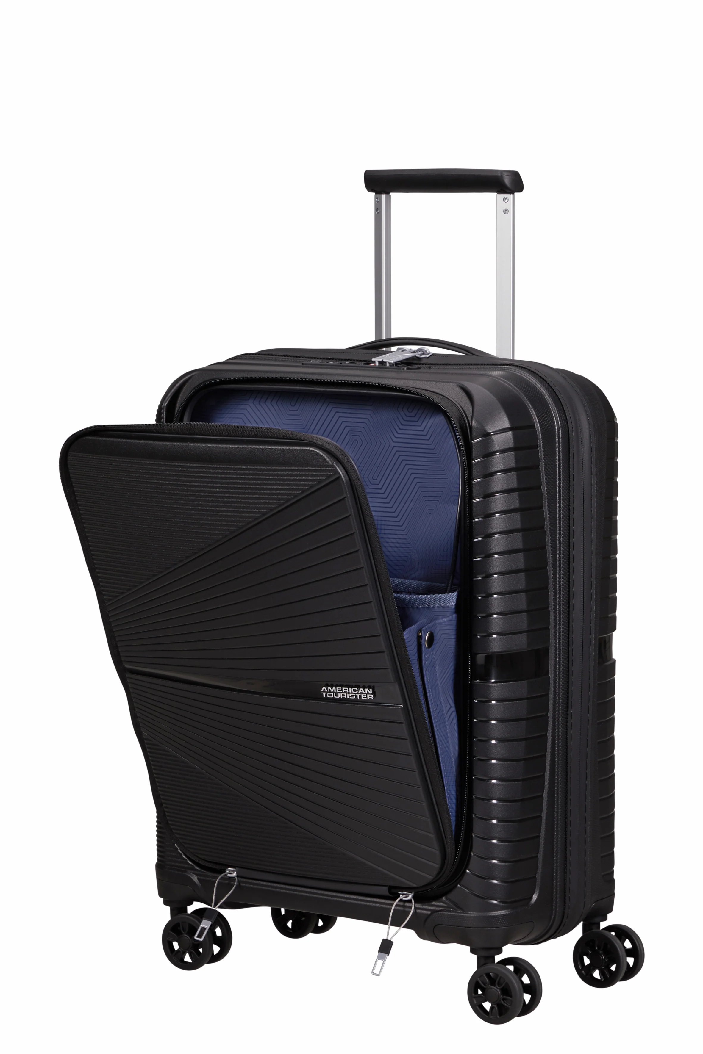 American Tourister Spinner Airconic Cabin 55cm - Front Pocket - Image 6