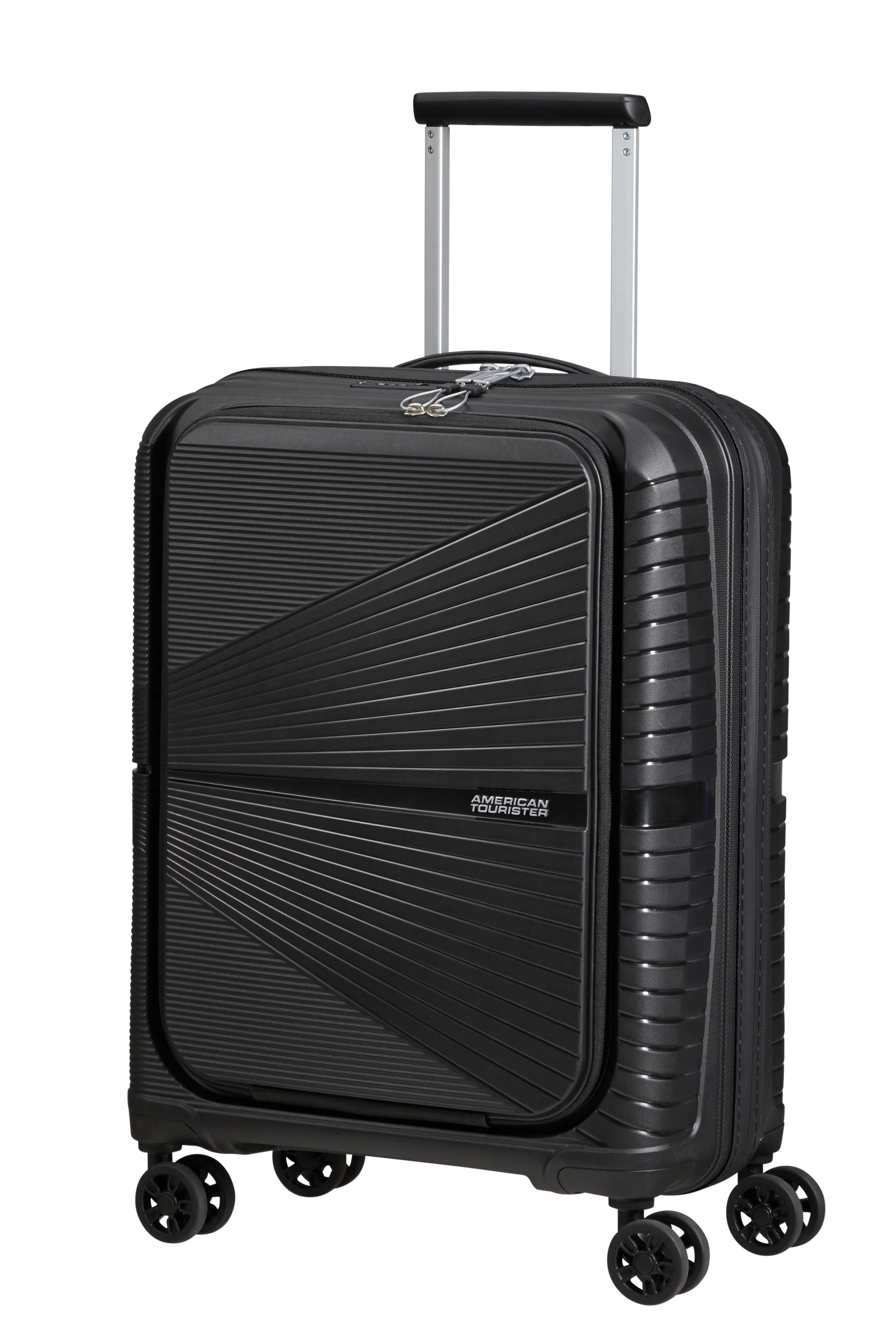American Tourister Spinner Airconic Cabin 55cm - Front Pocket - Image 8
