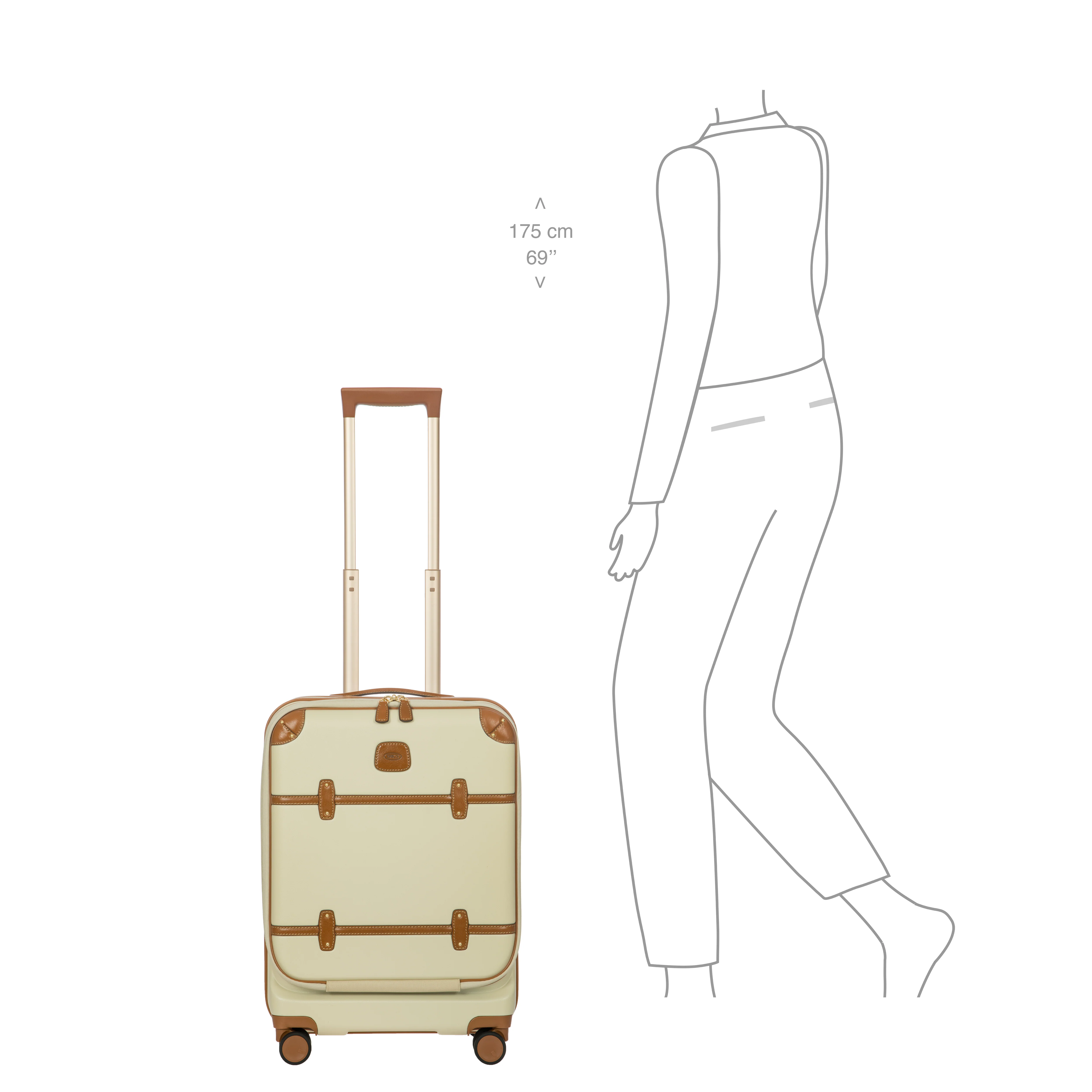 Bric's Bellagio 3 Trolley Cabin 55cm - Front Pocket Expandable - Image 12
