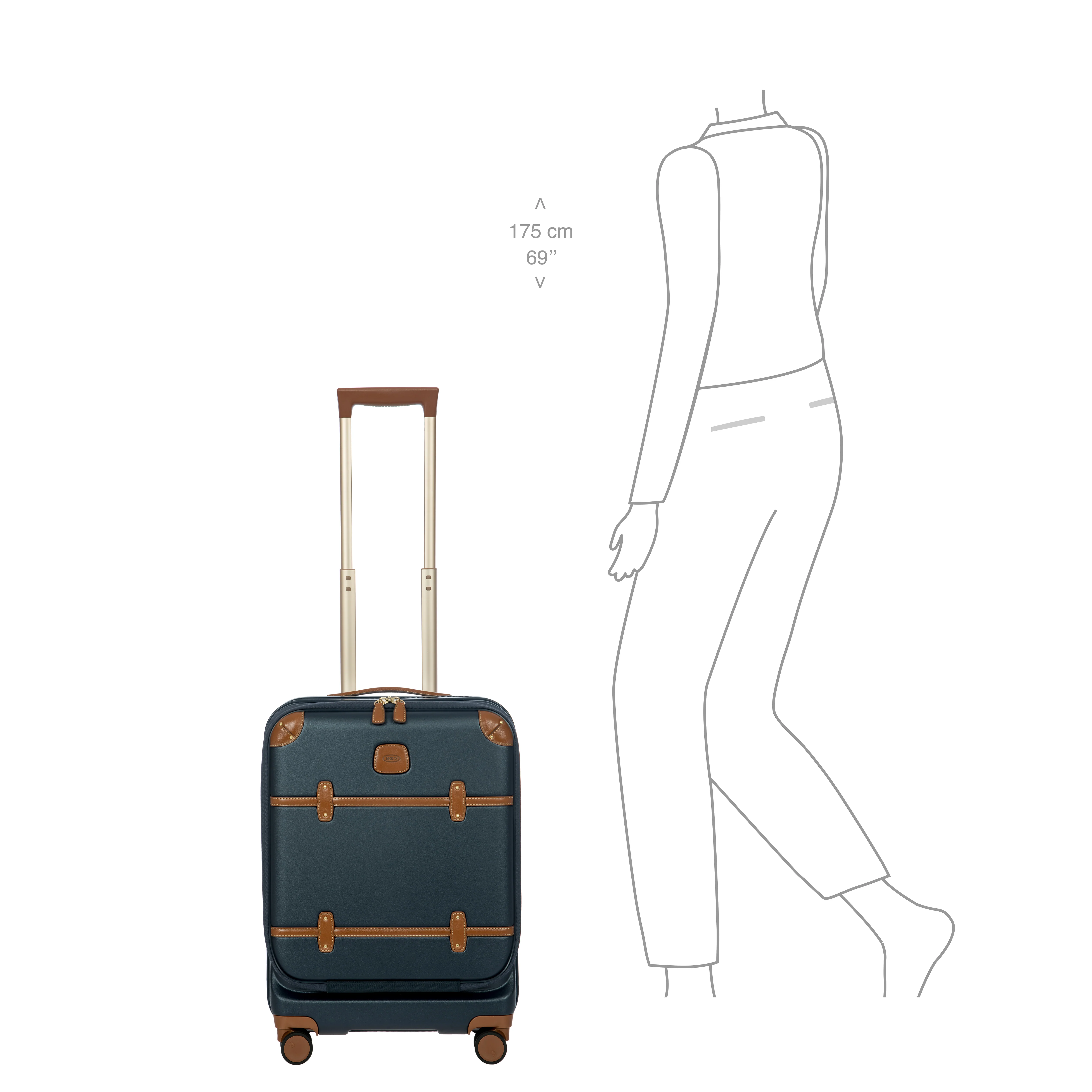 Bric's Bellagio 3 Trolley Cabin 55cm - Front Pocket Expandable - Image 40