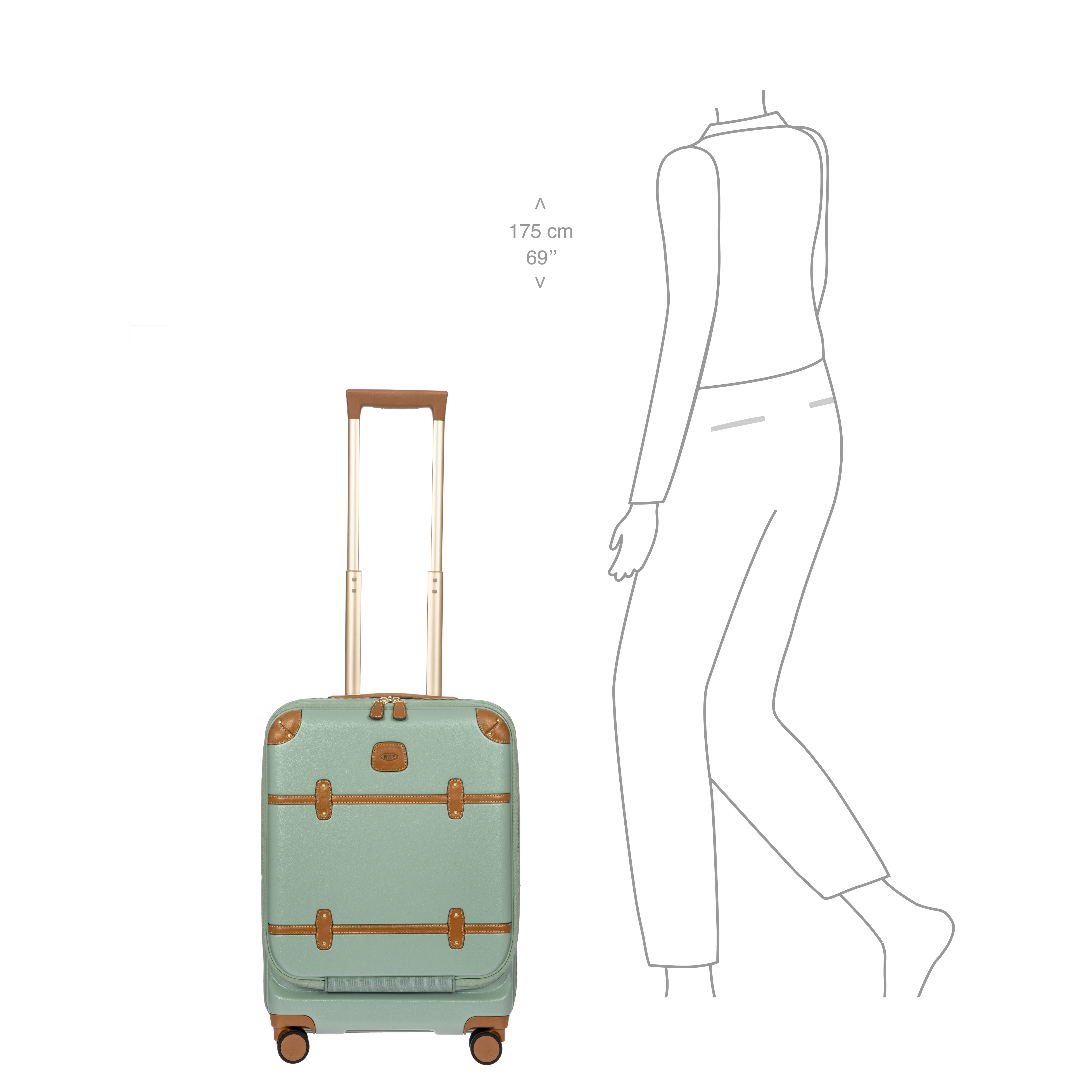 Bric's Bellagio 3 Trolley Cabin 55cm - Front Pocket Expandable - Image 53