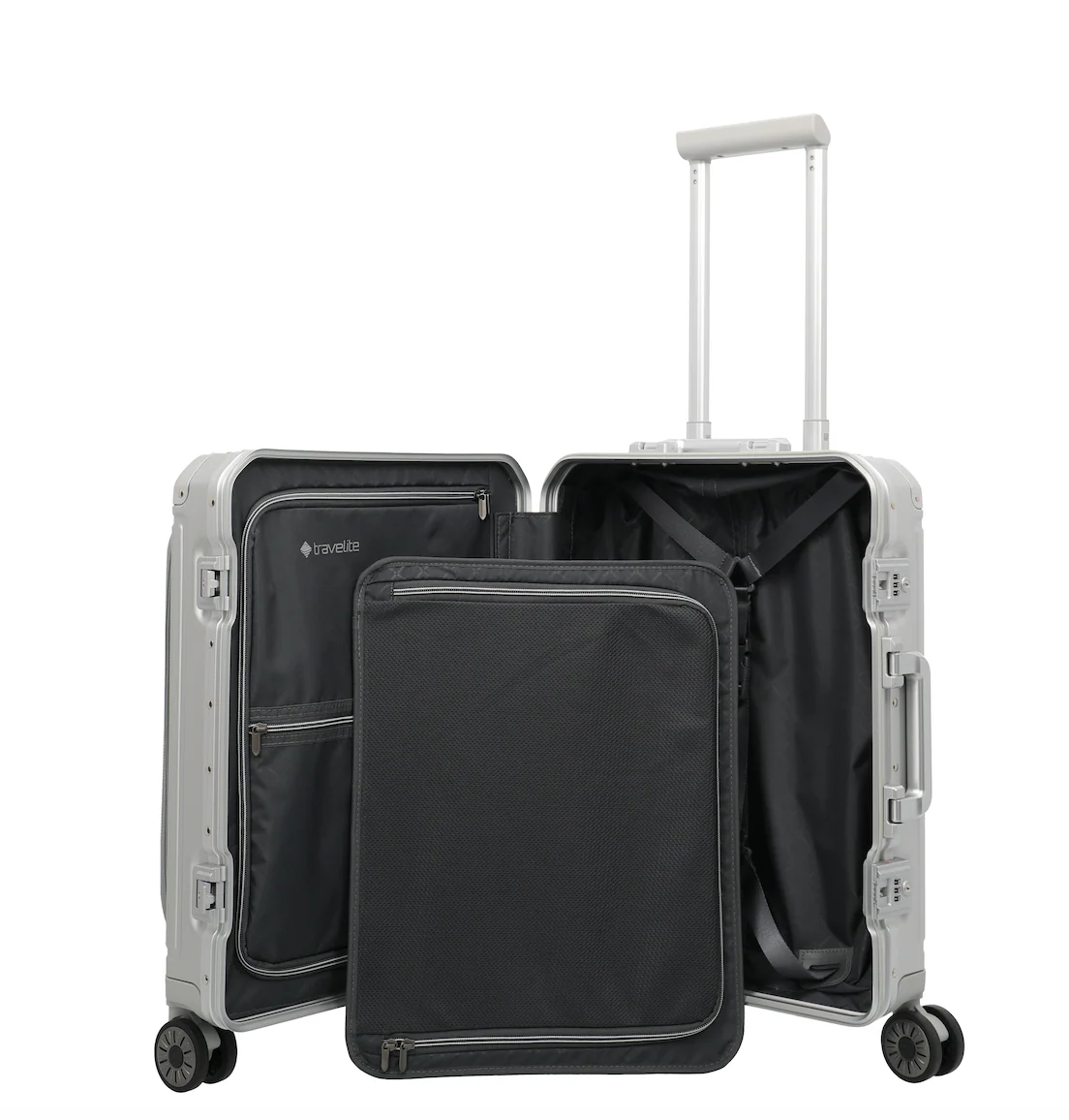 Travelite Next Trolley S+ 55cm Front Pocket - Image 14