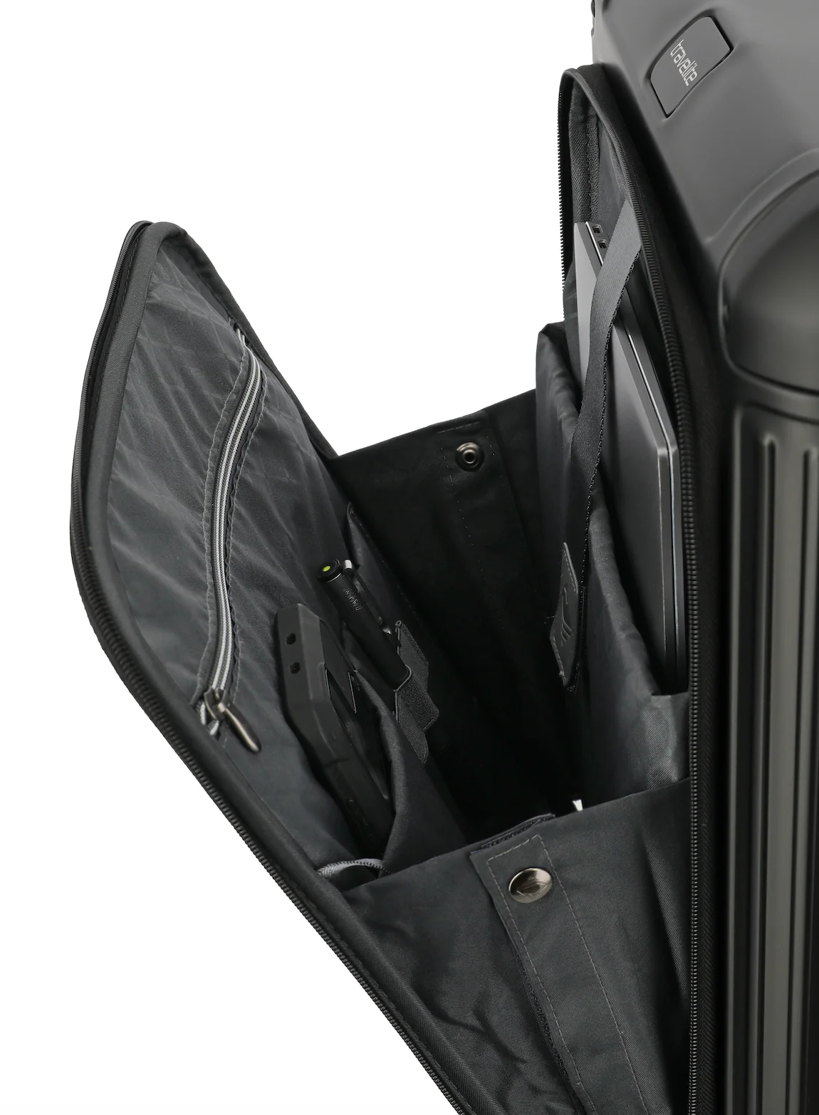 Travelite Next Trolley S+ 55cm Front Pocket - Image 5
