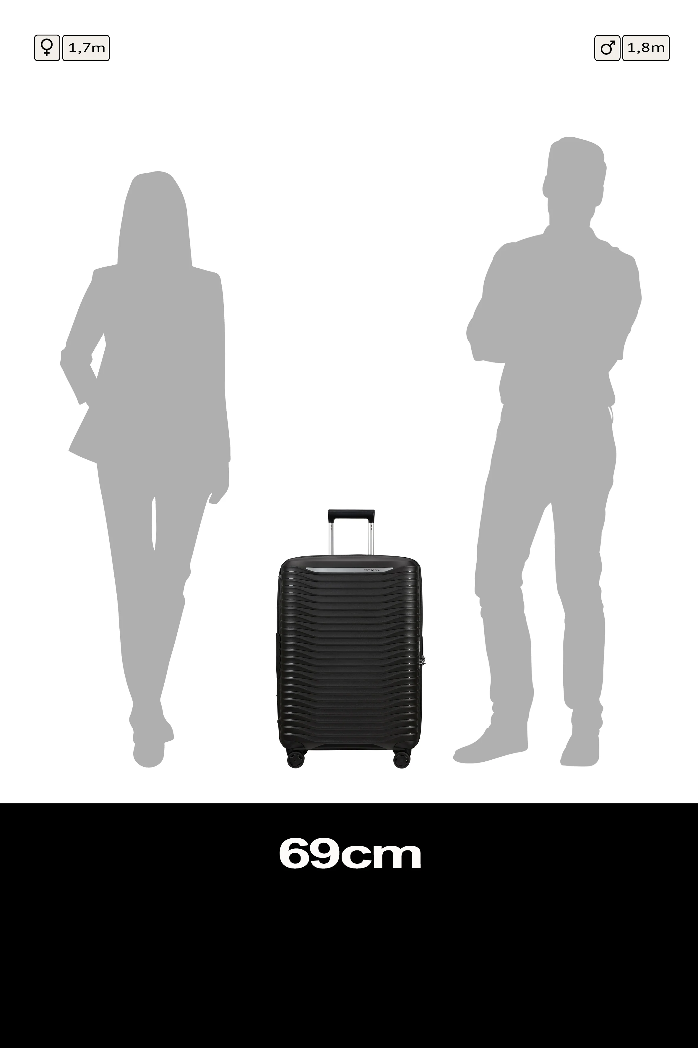 Samsonite Upscape Spinner expandable (4 wheels) 68cm - Image 162