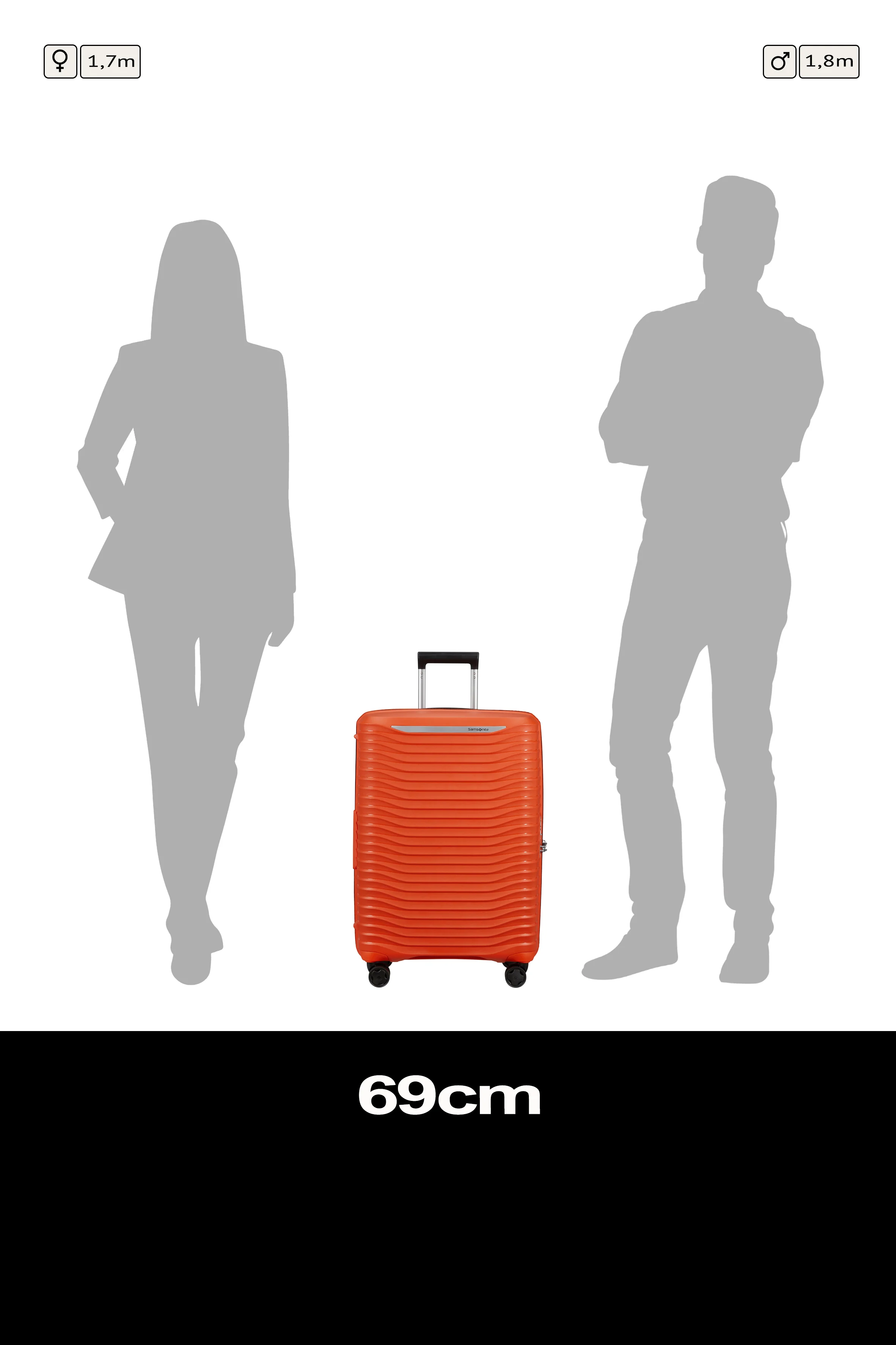 Samsonite Upscape Spinner expandable (4 wheels) 68cm - Image 201
