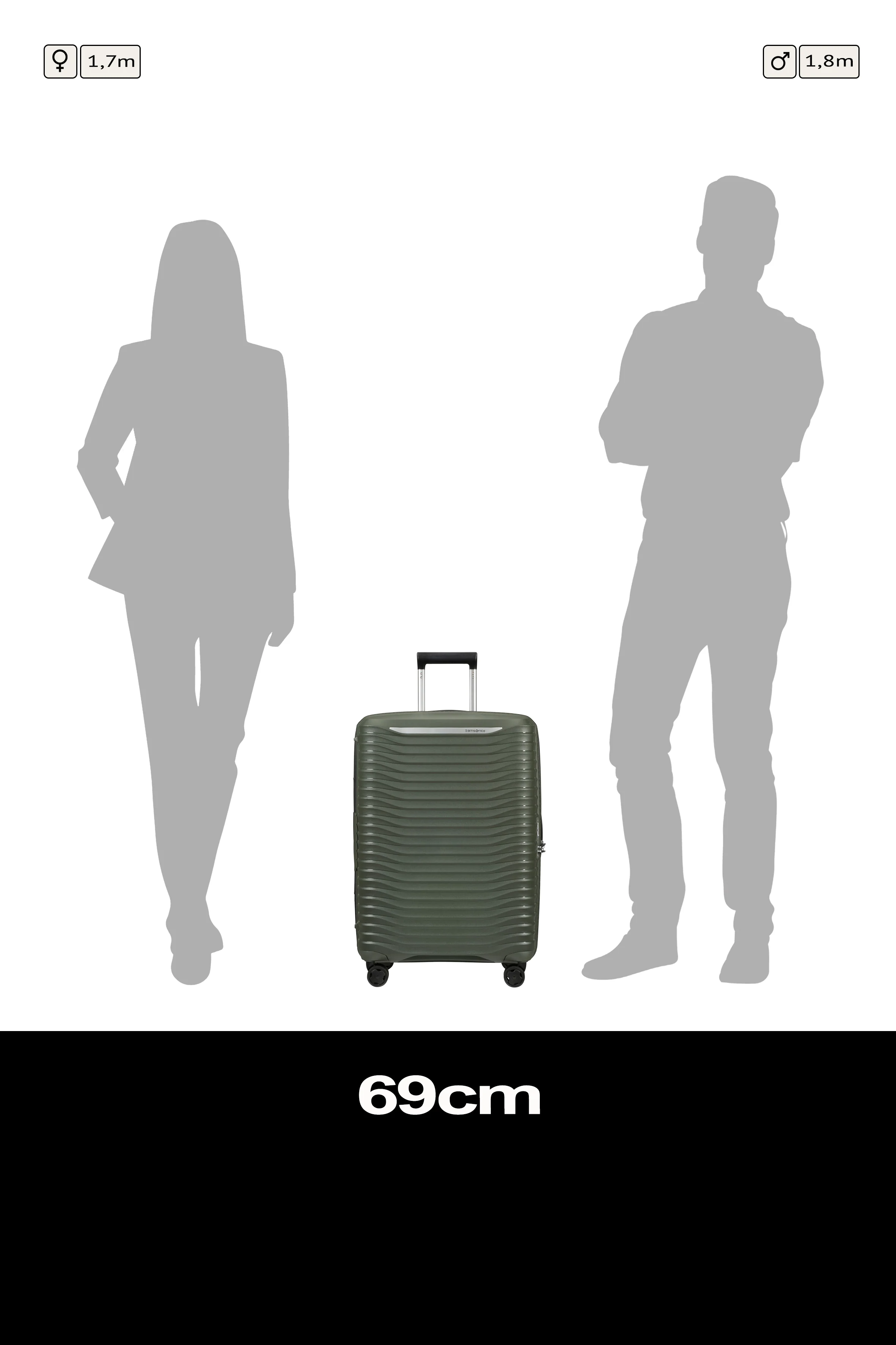 Samsonite Upscape Spinner expandable (4 wheels) 68cm - Image 202